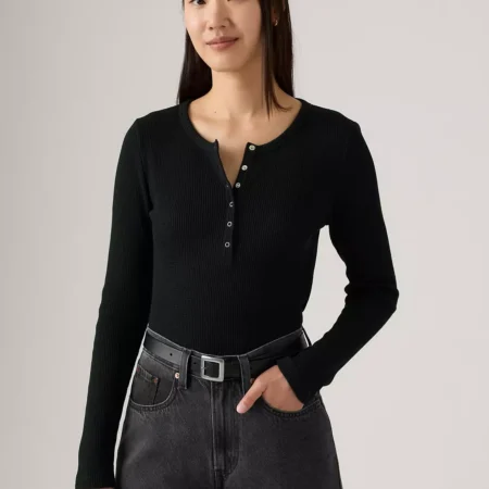 Women’s Waffle Henley Shirt
